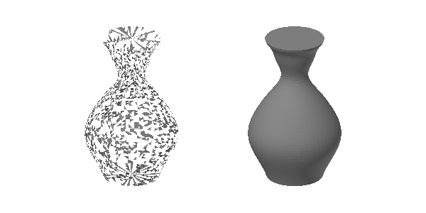 Sparse face disclosure and the complete example shape